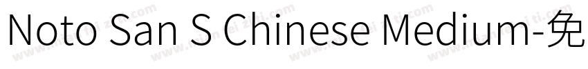 Noto San S Chinese Medium字体转换